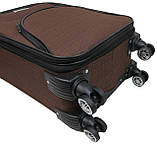 Валіза тканинна Gedox 42 л Коричневий (1010.03 small brown), фото 7