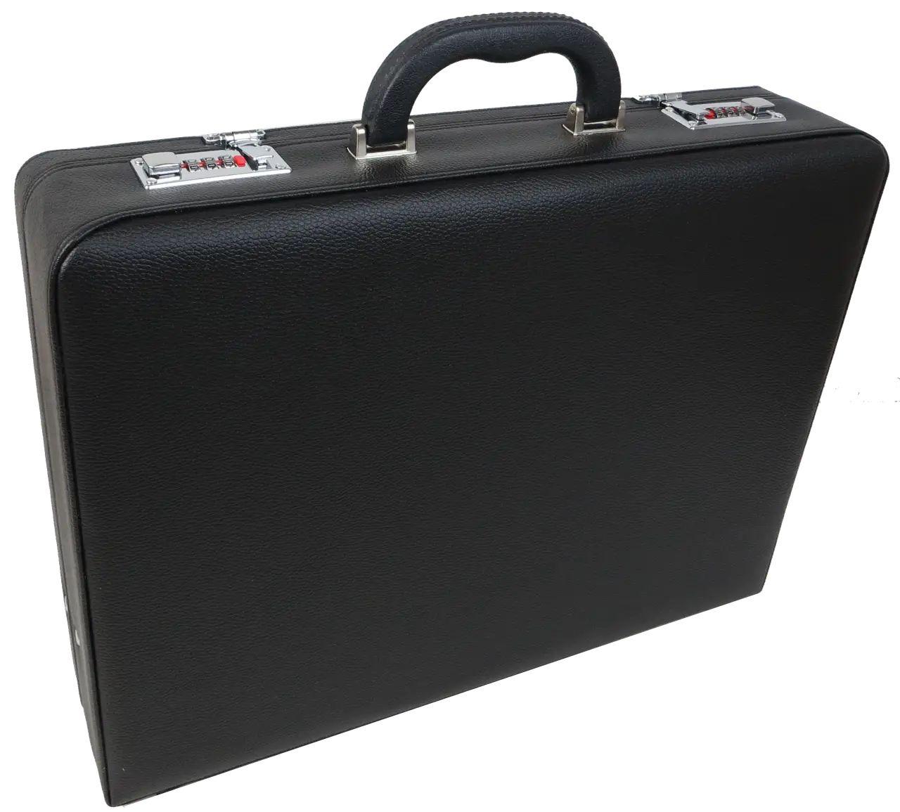 Дипломат чоловічий Portfolio 44х33х10 см Чорний (D17601), фото 1