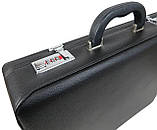 Дипломат чоловічий Portfolio 44х33х10 см Чорний (D17601), фото 6