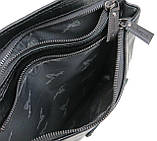 Чоловіча шкіряна сумка Mykhail Ikhtyar 24х26х3 см Чорний (45041 croco black), фото 7