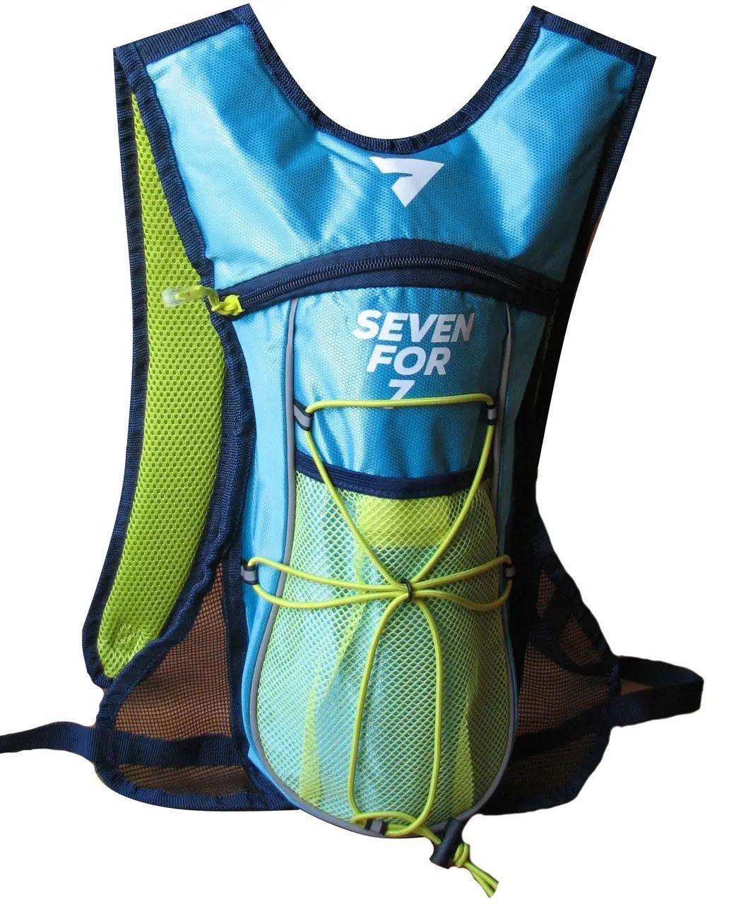 Спортивний велорюкзак Seven for 7 4 л 20х42х5 см Різнокольоровий (45633 blue), фото 1