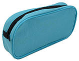 Пенал шкільний Conso 22х11х5 см Блакитний (0520000014w blue), фото 3