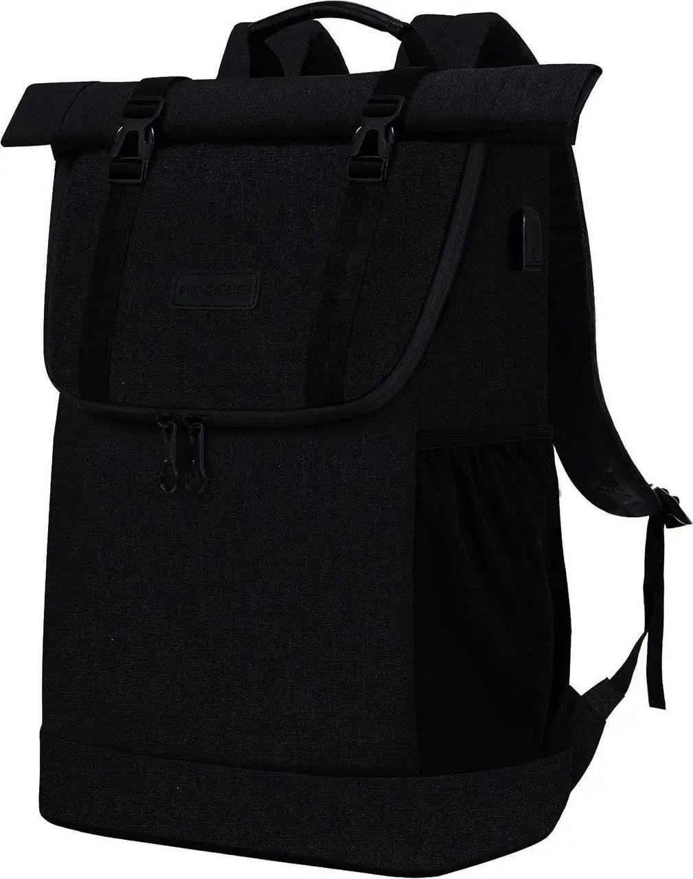 Рюкзак офісний Kroser Roll Top для ноутбука 48x31,8x16,5 см Чорний (DE-KTF905CDH), фото 1