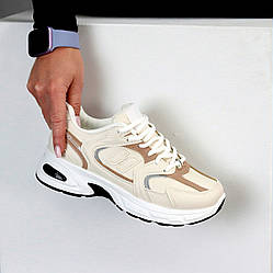 Повсякденні модельні бежеві зимові кросівки доступна ціна