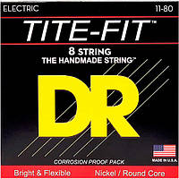 Струни DR TF8-11 Tite-Fit Nickel Plated 8-String 11-80