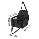 Органайзер сумка на сидіння в авто для тварин Icar 40х33х24 см Чорний (С051341), фото 5