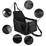 Органайзер сумка на сидіння в авто для тварин Icar 40х33х24 см Чорний (С051341), фото 7