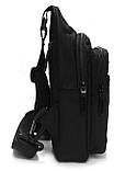 Сумка LANPAD чоловіча через плече 16х27х9 см Чорний (LAN35001 black), фото 4