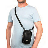 Сумка LANPAD чоловіча 11х17х6 см Чорний (LAN6195 black), фото 7