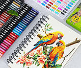 Набір кольорових олівців Kalour із грифелем на восковій основі 72 кольори (YW-PCC072), фото 3