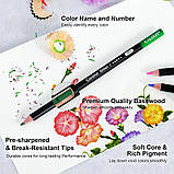 Набір кольорових олівців Kalour із грифелем на восковій основі 72 кольори (YW-PCC072), фото 8