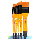 Набір пензликів для малювання WORISON Чорно-коричневий 6 шт (WN-B93874), фото 2