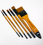 Набір пензликів для малювання WORISON Чорно-коричневий 6 шт (WN-B93874), фото 3