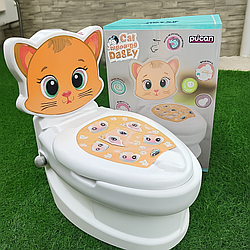 Горщик дитячий унітаз Pilsan, котик
