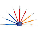 Набір нейлонових пензлів Yover для тонкої деталізації у тубусі 9 шт (YV-BMP009), фото 5