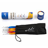 Набір нейлонових пензлів Yover для тонкої деталізації у тубусі 9 шт (YV-BMP009), фото 6