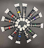 Набір художніх олійних фарб WORISON в тубах 12 кольорів по 12 мл (WN-O8816), фото 4