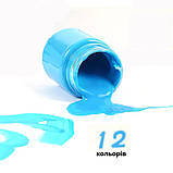 Набір акрилових фарб для малювання Art Rangers Acryliс 12 кольорів  2 пензлики (A12015), фото 6