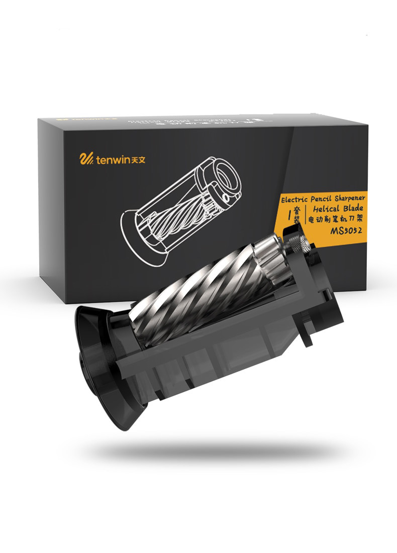 Запасний ніж гвинтове лезо для електричних точилок для олівців Tenwin моделі 8006/8008/8010/8028/8030 Чорний (5052), фото 1