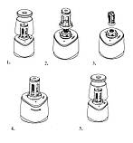 Запасний ніж гвинтове лезо для електричних точилок для олівців Tenwin моделі 8006/8008/8010/8028/8030 Чорний (5052), фото 4