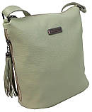 Сумка жіноча Borsacomoda на плече 25х22х11 см Салатовий (878.012), фото 3