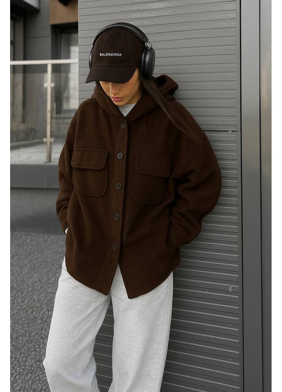 Жіноча сорочка тепла з довгим рукавом Зазмер: Oversize (42-48), фото 1