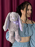 Зайчик середній лавандовий 30см, фото 2