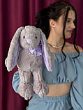 Зайчик середній лавандовий 30см, фото 3