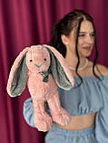 Зайчик середній рожевий 30см, фото 2