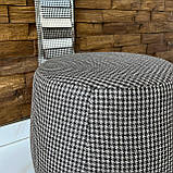 Декоративний квадратний пуф із смарагдового велюру топ h44 см, фото 5