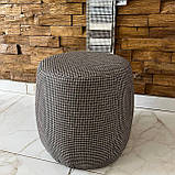 Декоративний квадратний пуф із смарагдового велюру топ h44 см, фото 8