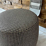 Декоративний квадратний пуф із смарагдового велюру топ h44 см, фото 2