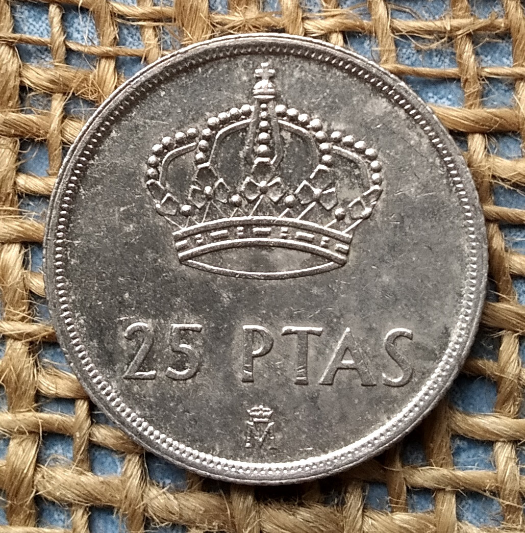 25 песет 1983 року.  Iспанiя, фото 1