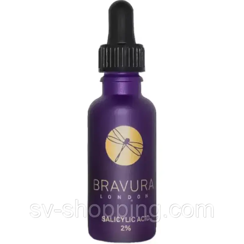 11/2026 Засіб від прищів. Саліцилова кислота для проблемної шкіри Bravura London Salicylic Acid 2% Peel,30ml, фото 1