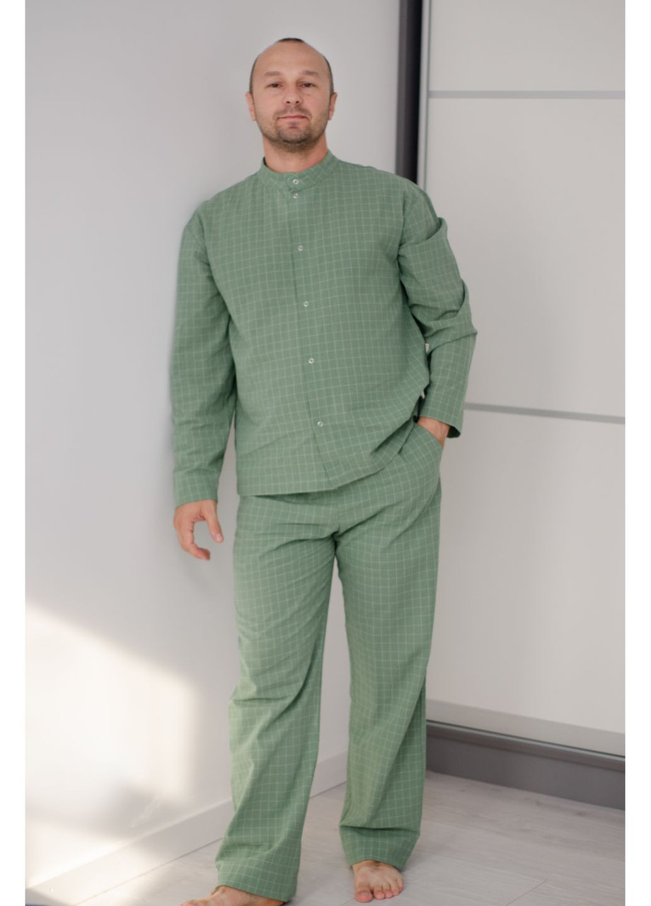 Чоловіча піжама зі штанами з вареної бавовни PAPLYK 0064, фото 1
