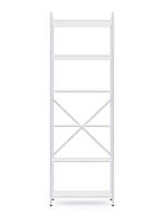 Стелаж Лофт 1800х600х240 Меткас, 35 кг/полицю, 6 полиць, ЛДСП, білий-білий сніг