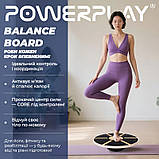 Балансувальна платформа PowerPlay PP_4417 кругла, дерев'яна, фото 3