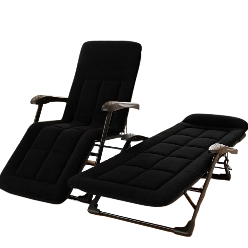 Розкладне крісло ліжко з вбудованим матрацом LEOBRO Black (LB-FCB-G3-BLK)