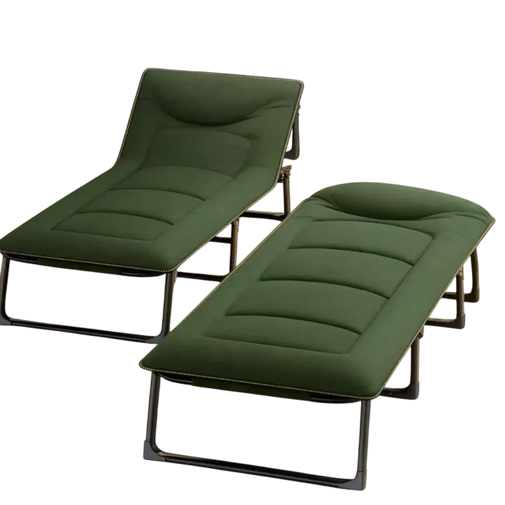 Розкладне ліжко (розкладачка) з вбудованим матрацом LEOBRO Green (LB-FB-S1-GRN)