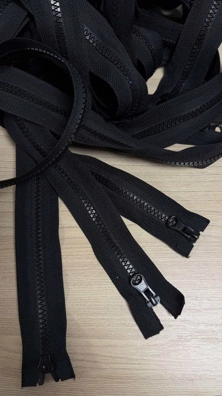 Блискавка 120см, чорна, фото 1