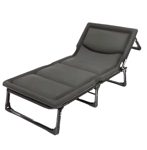 Розкладне ліжко-розкладачка LEOBRO Темно-сіре, максимальне навантаження 150 кг FB-S12