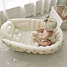 Портативна надувна ванна для купання малюків 98×65×28см, MA627 / Надувна ванна для малюків, фото 4