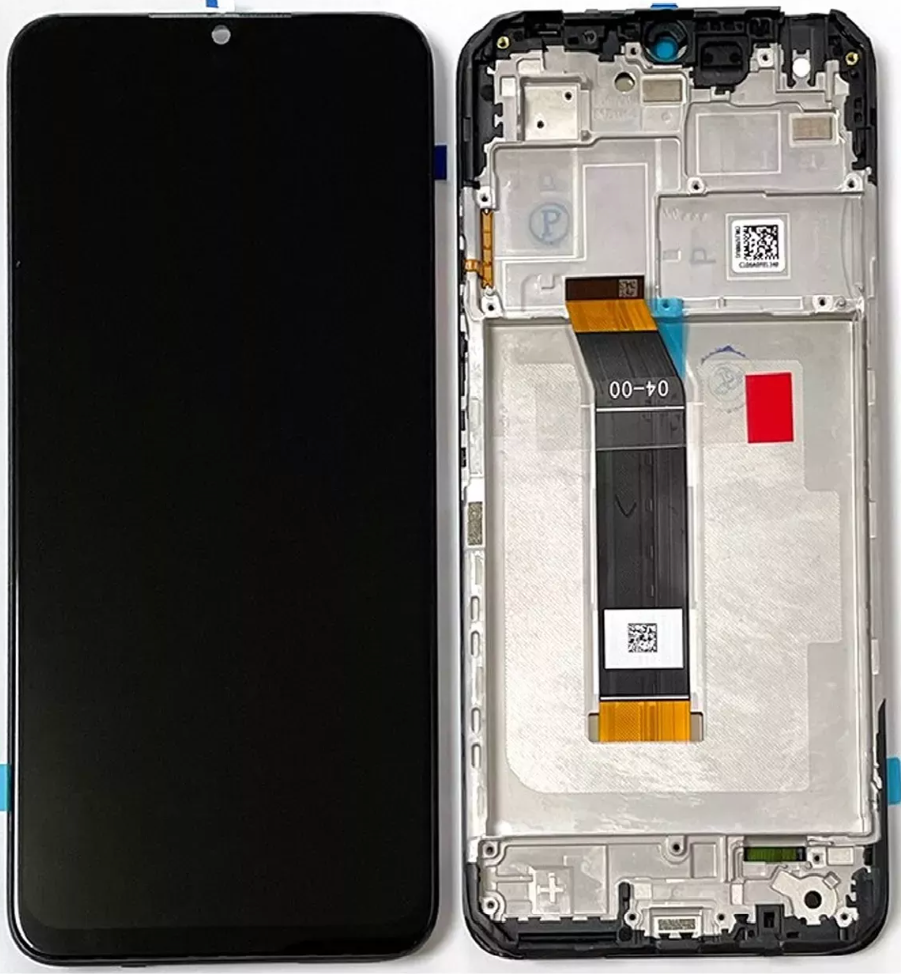Дисплей Xiaomi Poco M5 / Poco M4 5G / Redmi 10 5G / Note 11E 5G чорний Екран з сенсором (модуль) + рамка - фото 1 - id-p2772448142
