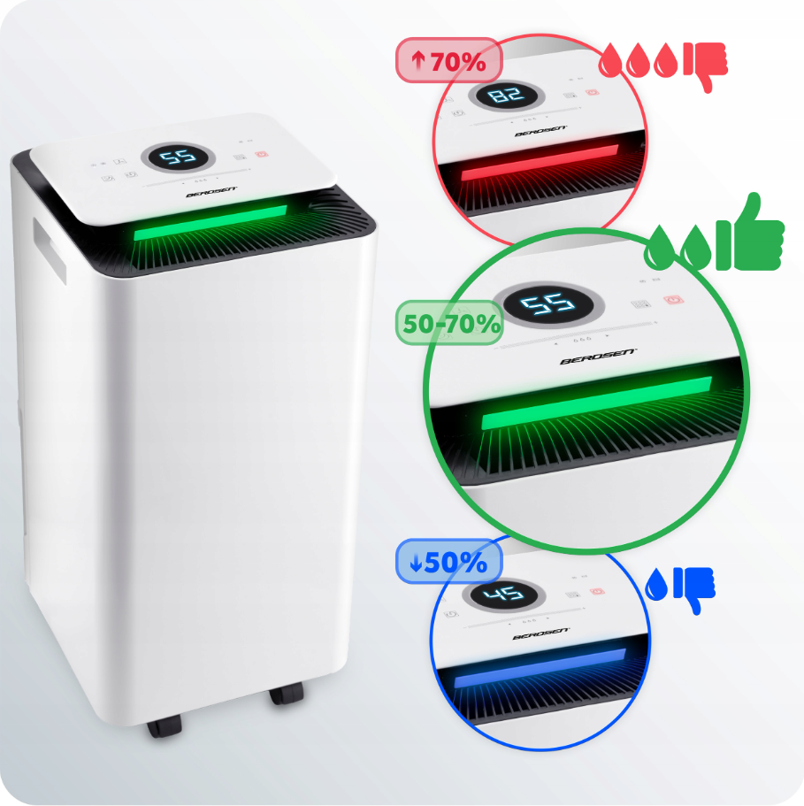 Осушувач повітря компресорний Berdsen BD-521 210 W 12L/24H, фото 1