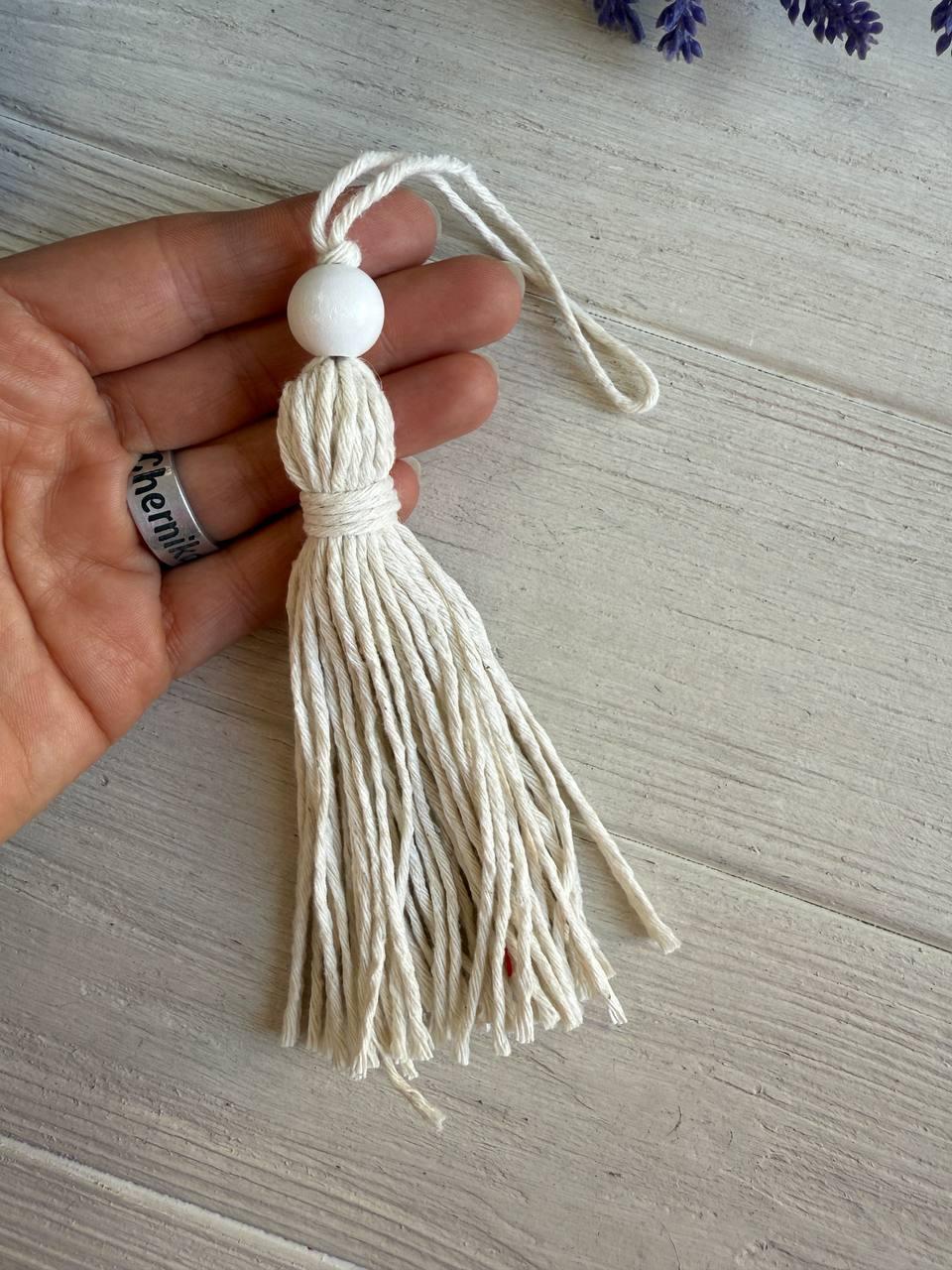 Китиці бавовняні, білі 10 шт, фото 1