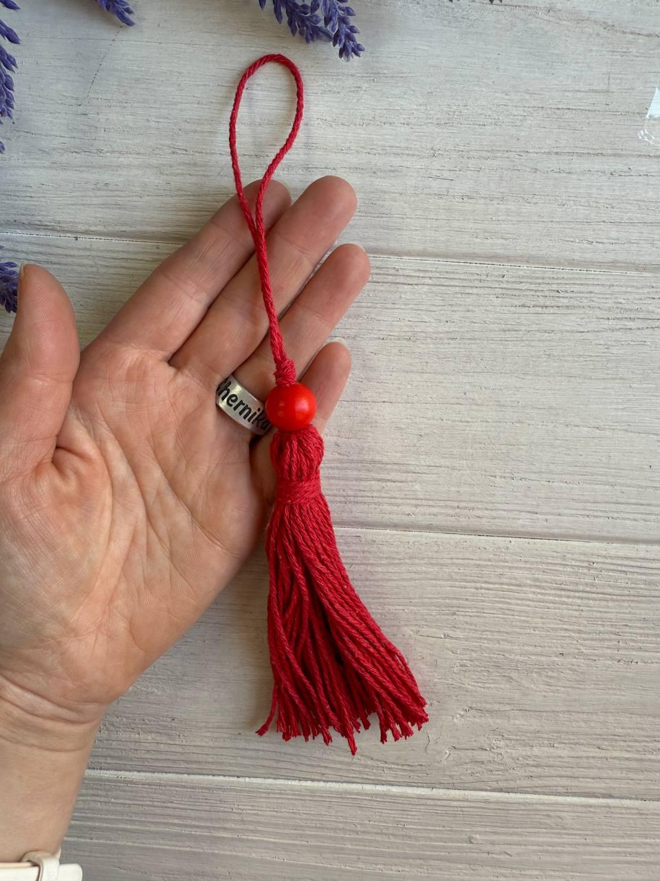 Китиці бавовняні, червоні 10 шт