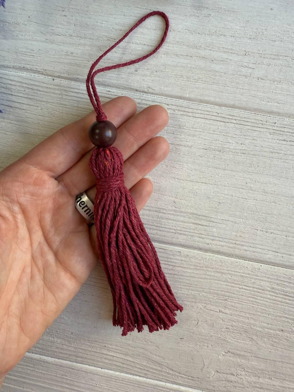 Китиці бавовняні, бордо 10 шт