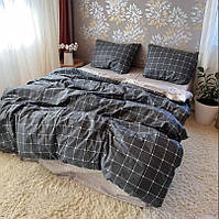 Постільна білизна натуральна Бавовна Бязь Люкс комплект постільної білизни двоспальний розмір 180х215 см