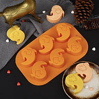 Силіконова форма для кексів Привид, 6 шт