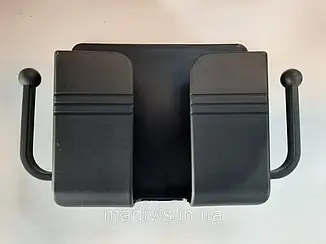 Тримач настінний для телефона, пульта, зарядки з гачками на самоклейці